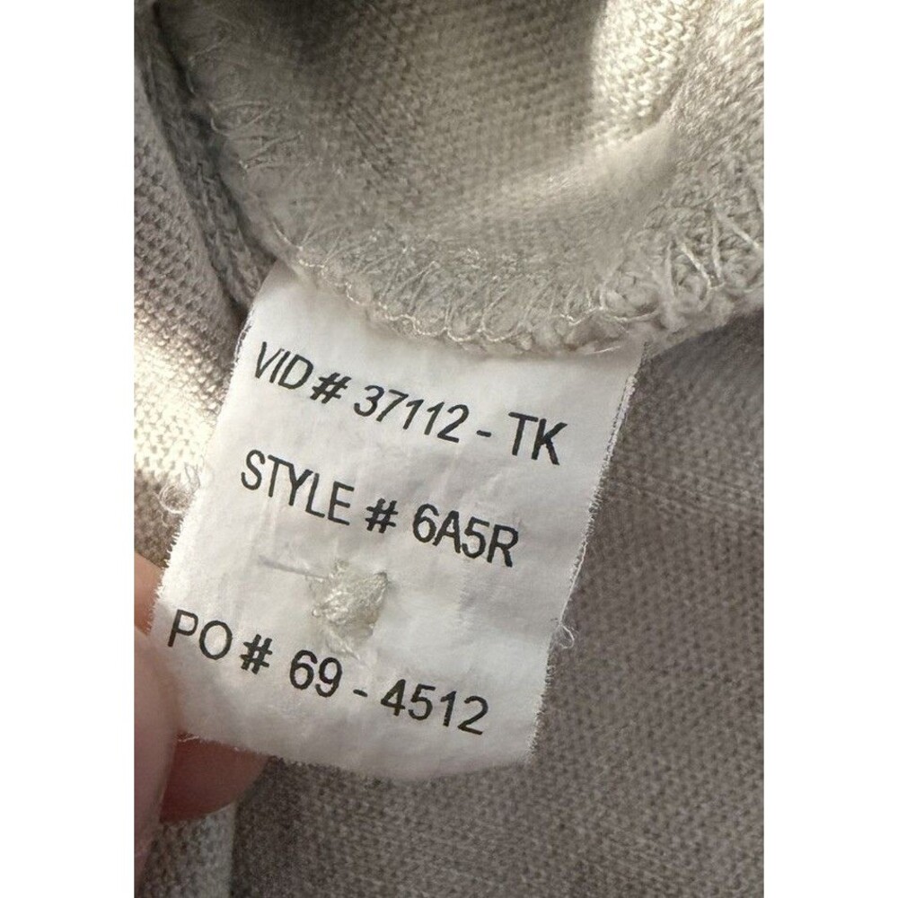 Orvis Men's XXL Long Sleeve Polo Shirt Heather Grey 100% Cotton Pique Fly Logo - Picture 5 of 7